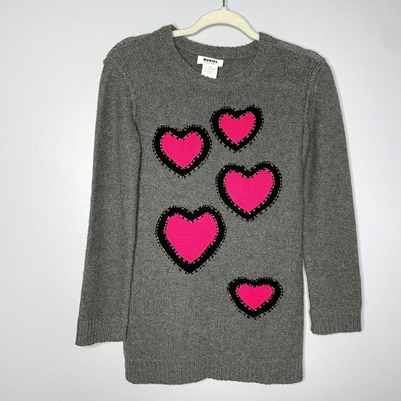 Sonia Rykiel Enfant Heart Wool/Cashmere Sweater